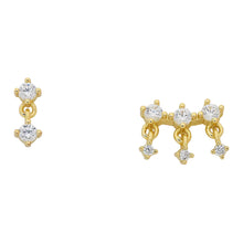 Load image into Gallery viewer, Gwen Crystal Earring | Gold