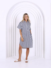 Load image into Gallery viewer, Karina Dress | Navy/White Stripe