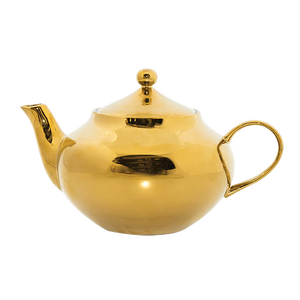 Good Morning Tea Pot | Gold