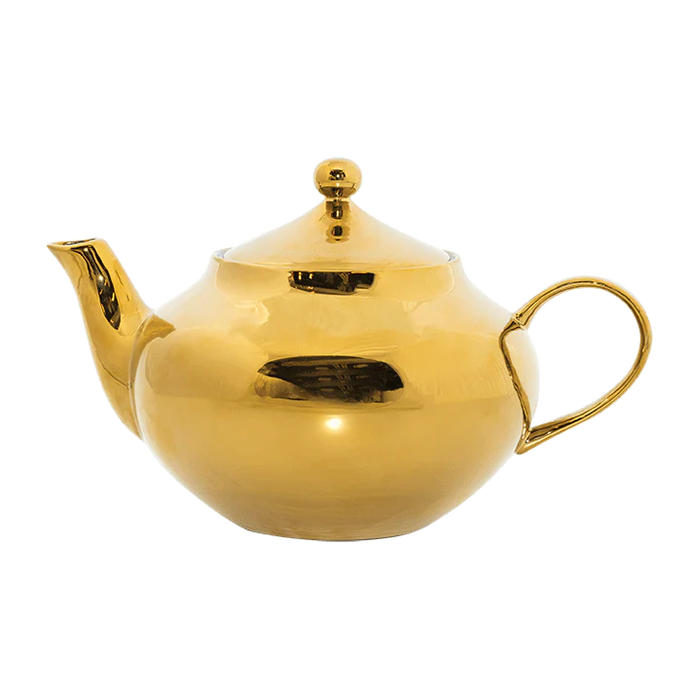 Good Morning Tea Pot | Gold