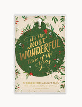 Load image into Gallery viewer, 12pk Gift Tags &quot;An enchanted Christmas&quot;