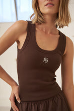 Load image into Gallery viewer, Zoe Contour Rib Tank Top | Chocolate