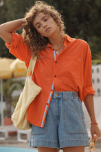 Load image into Gallery viewer, Peta Oversized Shirt | Flame Vacay