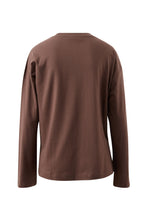 Load image into Gallery viewer, Scout Slouchy Long Sleeve Tee | Brunette Brown