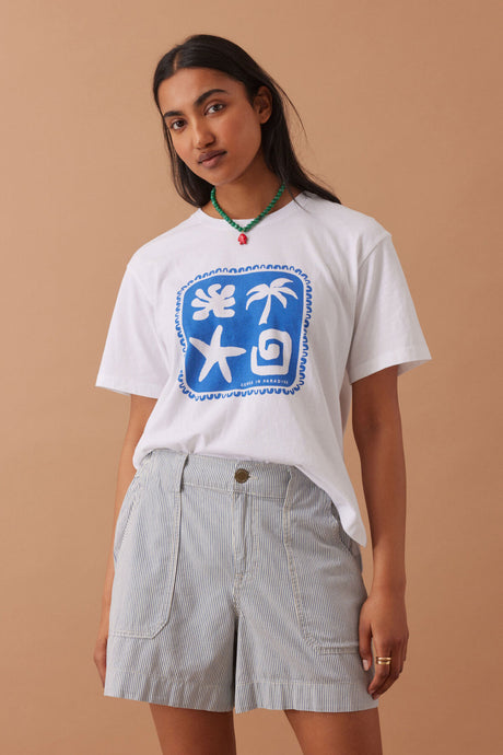 Weekender Short | Fresh Blue Stripe