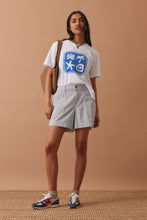 Load image into Gallery viewer, Weekender Short | Fresh Blue Stripe