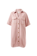 Load image into Gallery viewer, Bonnie Relaxed Shirt Dress | Blossom Pink