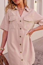 Load image into Gallery viewer, Bonnie Relaxed Shirt Dress | Blossom Pink