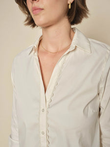 Sybel Wave Shirt | Ecru