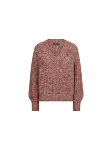Jaylin V-neck Knit Rosette