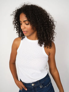 Lago Tank Top | White