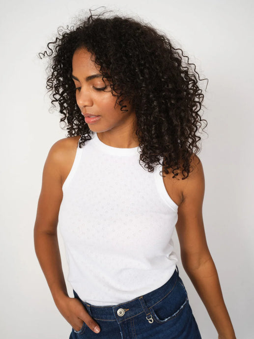 Lago Tank Top | White