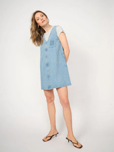 Aya Denim Dress | Light Blue