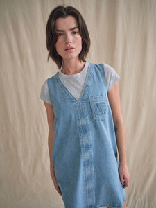 Aya Denim Dress | Light Blue