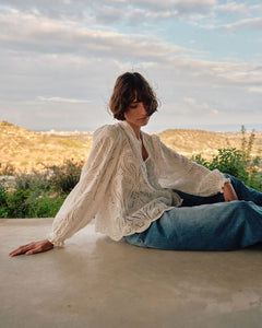 Tazzin Caza Blouse | White