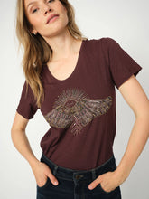 Load image into Gallery viewer, Nadine O-SS Deco Tee | Fudge