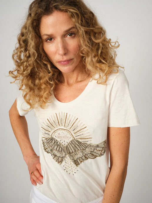 Nadine SS Deco Tee | Celadon Tint