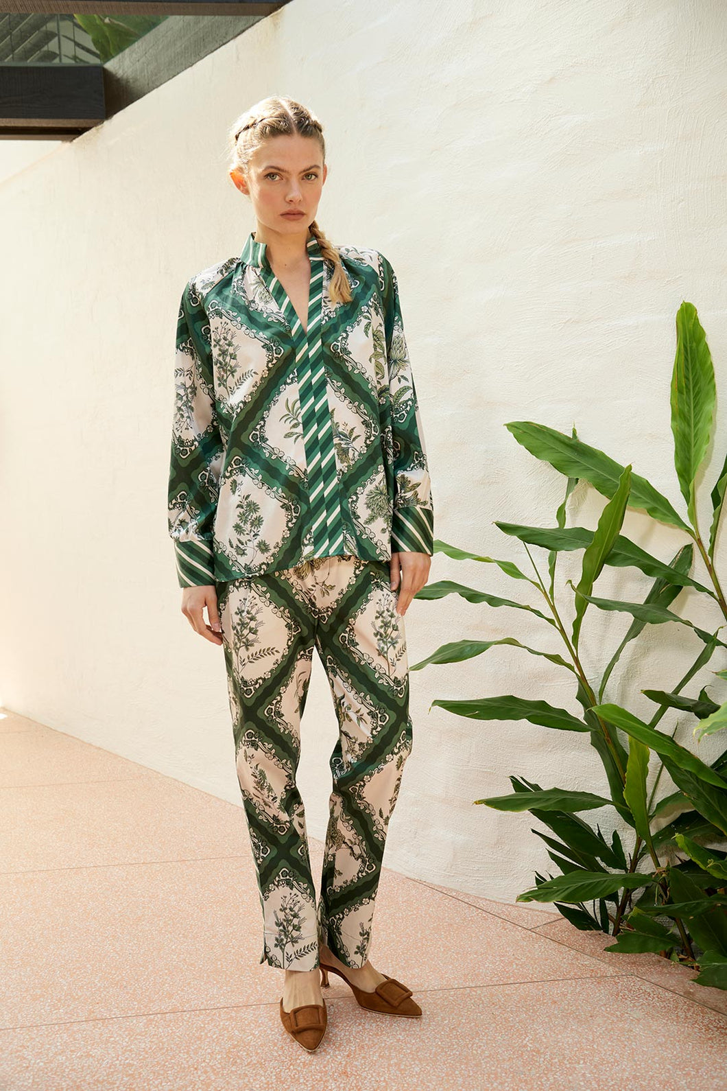 Chloe Dahlia Blouse | Green