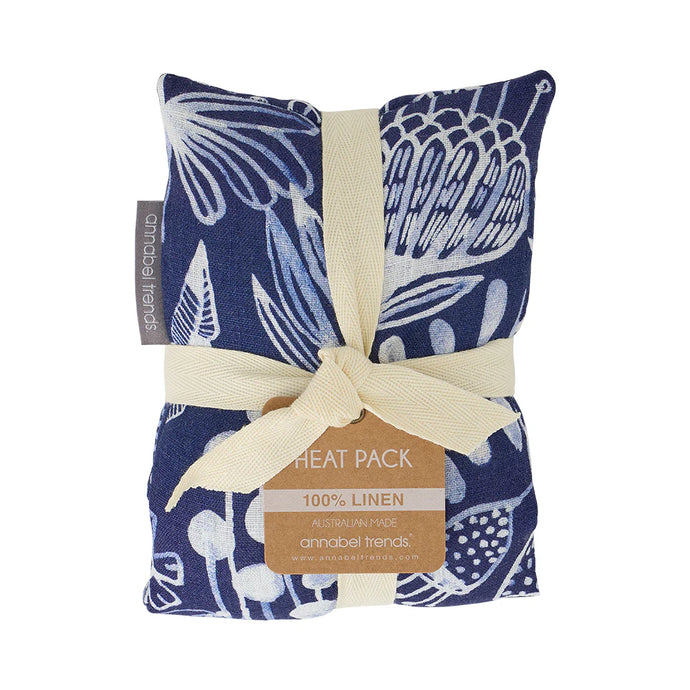 Linen Heat Pillow | Navy Natives