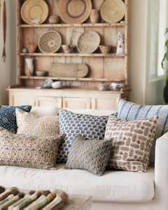 Jaisalmer Denim Linen Cushion