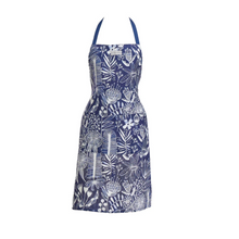 Load image into Gallery viewer, Linen Apron | Navy Natives