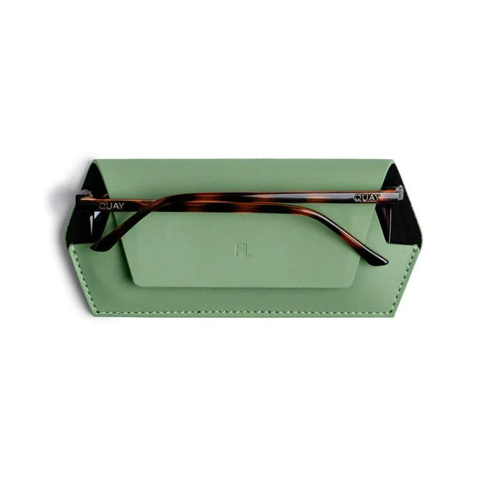 Leather Glasses Case | Sage