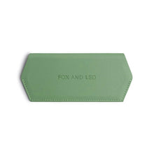 Load image into Gallery viewer, Leather Glasses Case | Sage
