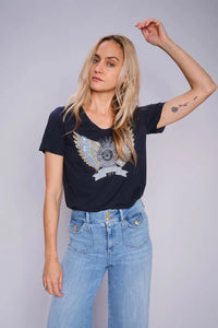 Gethi Deco Tee | Salute Navy