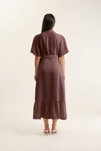 Load image into Gallery viewer, Emma Linen Dress In Choc