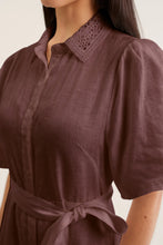 Load image into Gallery viewer, Emma Linen Dress In Choc