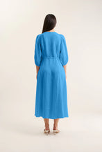 Load image into Gallery viewer, Maya Linen Dress in Cornflower