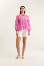 Load image into Gallery viewer, Paris Ramie Blouse In Lipstick