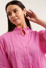 Load image into Gallery viewer, Paris Ramie Blouse In Lipstick