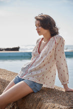 Load image into Gallery viewer, Tulipe blouse - red/ecru