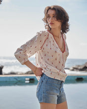 Load image into Gallery viewer, Tulipe blouse - red/ecru