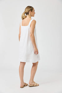 Studio Short Tank Dress | White