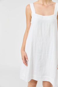 Studio Short Tank Dress | White