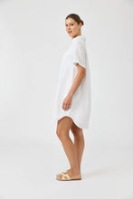 Load image into Gallery viewer, Studio Short Shirt Dress | White