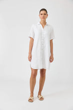Load image into Gallery viewer, Studio Short Shirt Dress | White