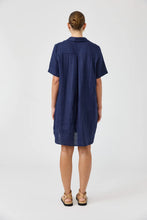 Load image into Gallery viewer, Studio Short Shirt Dress | Indigo