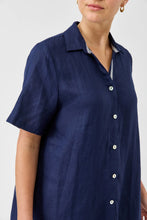Load image into Gallery viewer, Studio Short Shirt Dress | Indigo
