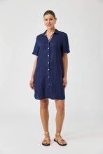 Load image into Gallery viewer, Studio Short Shirt Dress | Indigo