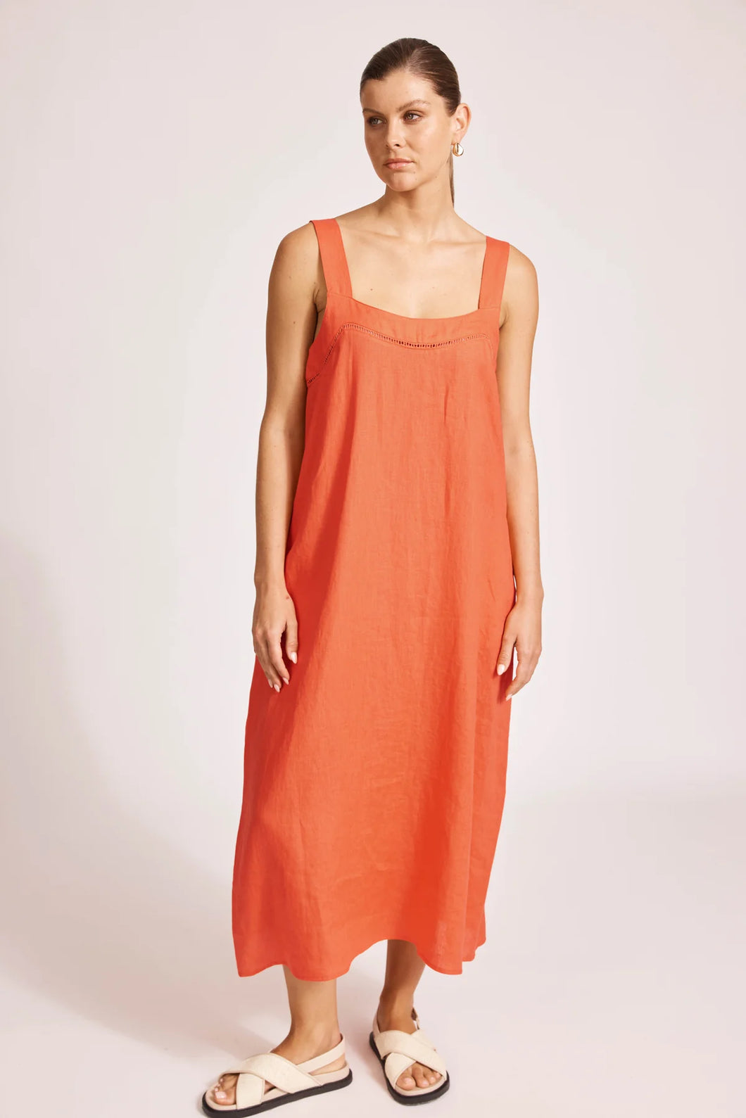 Miramar Tank Maxi Dress | Coral