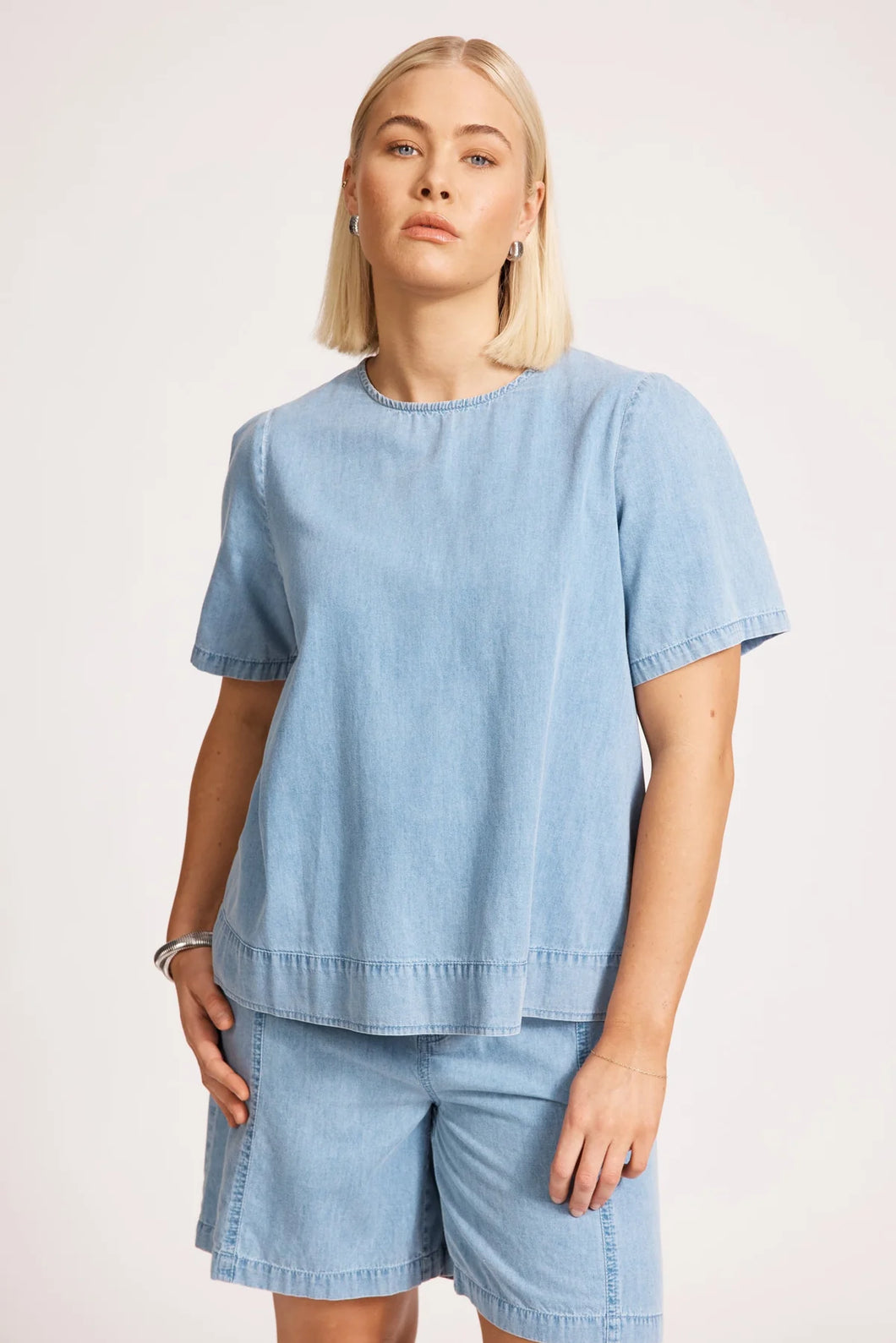 Melenia Denim Top | Denim