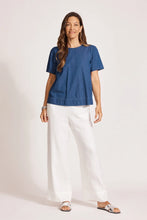 Load image into Gallery viewer, Melenia Denim Top | Indigo