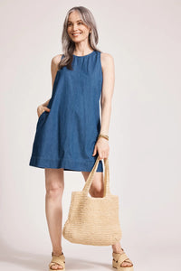 Melenia Denim Tank | Indigo