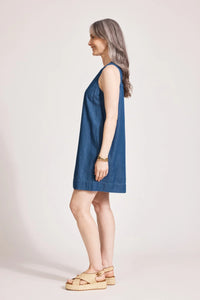 Melenia Denim Tank | Indigo