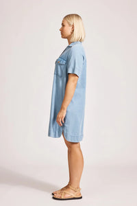 Melenia Denim Shirt Dress | Denim