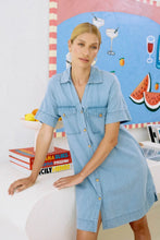 Load image into Gallery viewer, Melenia Denim Shirt Dress | Denim