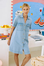 Load image into Gallery viewer, Melenia Denim Shirt Dress | Denim